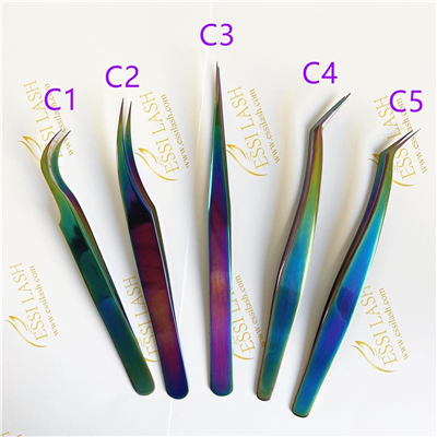 OEM Hot Selling Custom Logo Eyelash Applicator Eyelashes Tweezers Personalized Lashes Tools 